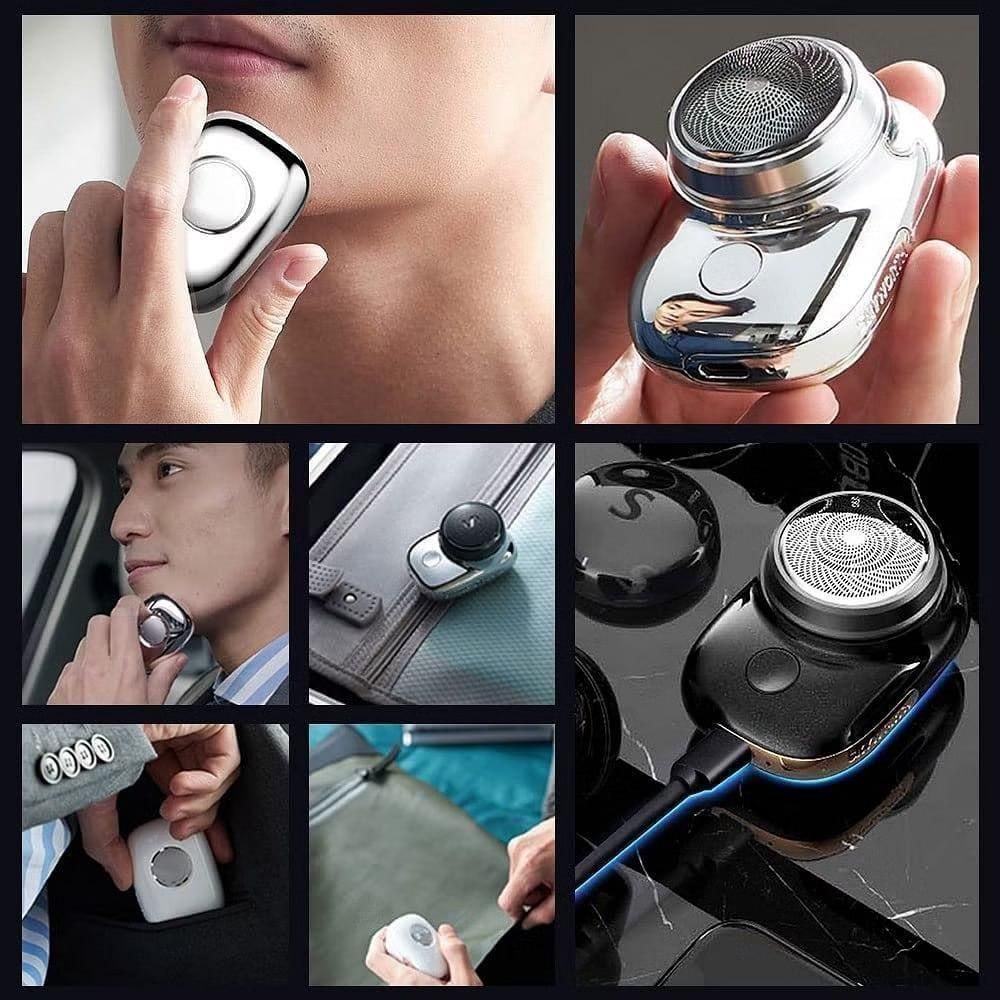 Premium Mini Electric Razor – Portable USB Rechargeable Shaver for Men